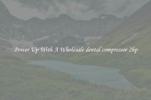 Power Up With A Wholesale dental compressor 2hp
