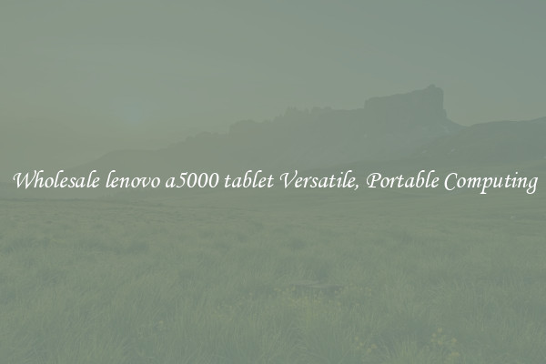 Wholesale lenovo a5000 tablet Versatile, Portable Computing