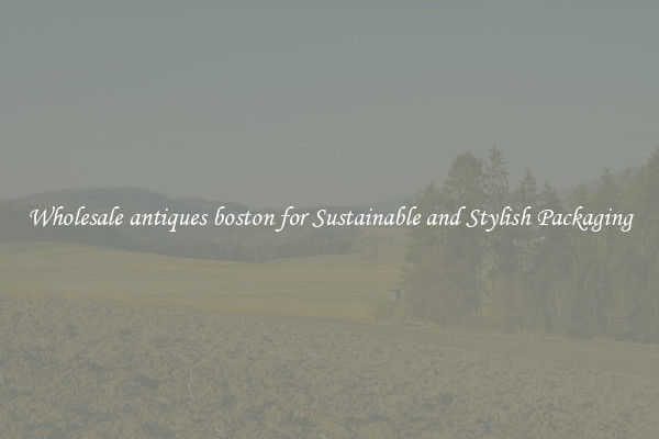Wholesale antiques boston for Sustainable and Stylish Packaging
