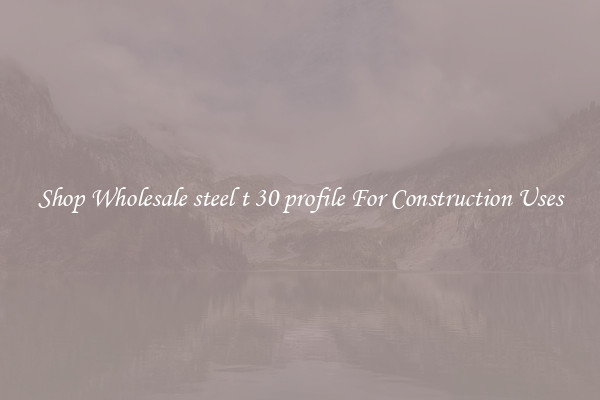 Shop Wholesale steel t 30 profile For Construction Uses