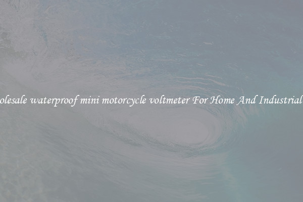 Wholesale waterproof mini motorcycle voltmeter For Home And Industrial Use