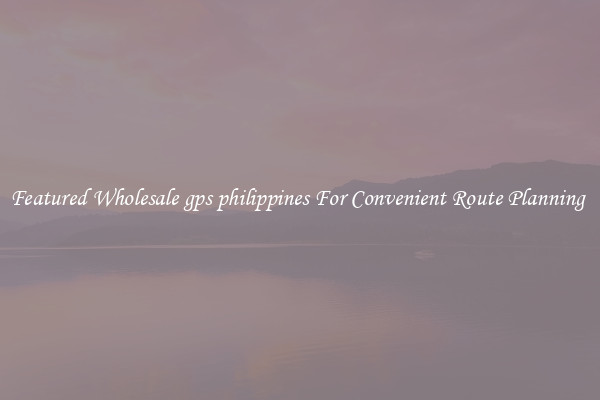 Featured Wholesale gps philippines For Convenient Route Planning 