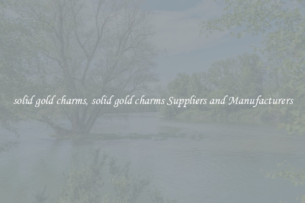 solid gold charms, solid gold charms Suppliers and Manufacturers