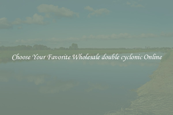 Choose Your Favorite Wholesale double cyclonic Online